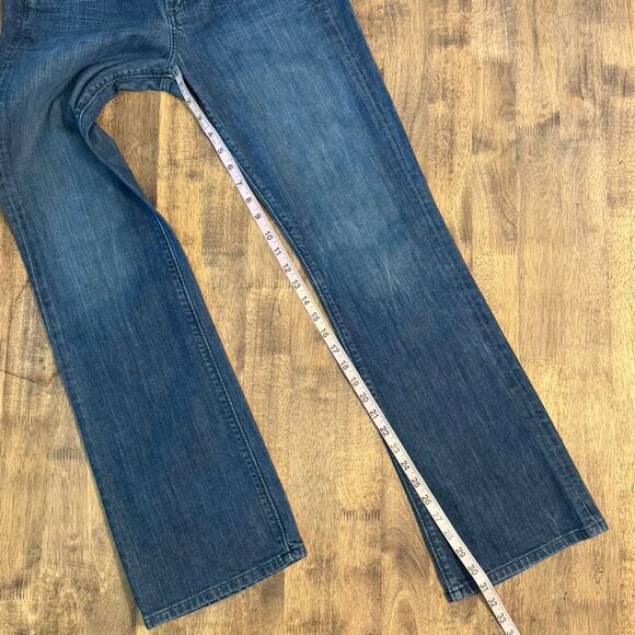 American Eagle Outfitters Women's True Boot Low Rise Denim Jean Blue Size 8 - Picture 5 of 9